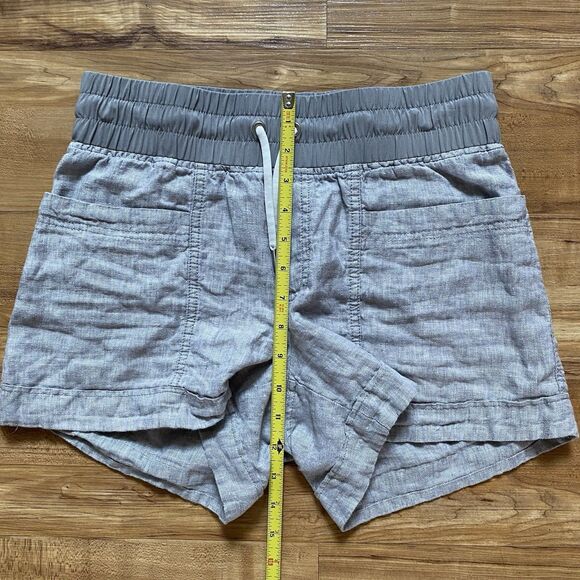 ATHLETA 4 Cabo Linen 4" Shorts Pull On Drawstring Beach Casual Summer Lounge - Picture 15 of 16
